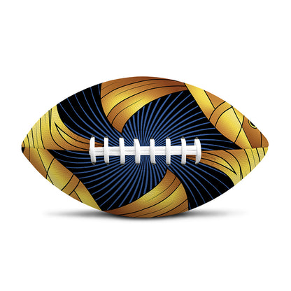 Golden Pisces Zodiac Sign Print Rugby Ball