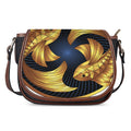 Golden Pisces Zodiac Sign Print Saddle Bag