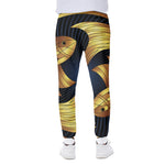 Golden Pisces Zodiac Sign Print Scuba Joggers