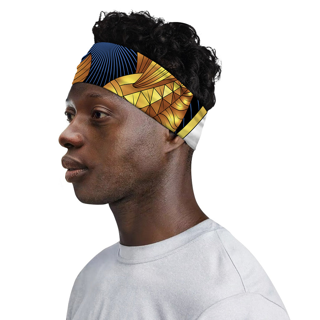 Golden Pisces Zodiac Sign Print Sports Headband