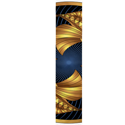 Golden Pisces Zodiac Sign Print Table Runner