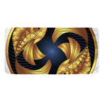 Golden Pisces Zodiac Sign Print Towel