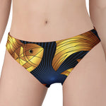 Golden Pisces Zodiac Sign Print Women's Panties