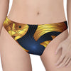 Golden Pisces Zodiac Sign Print Women's Thong