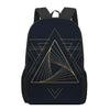 Golden Pyramid Print 17 Inch Backpack