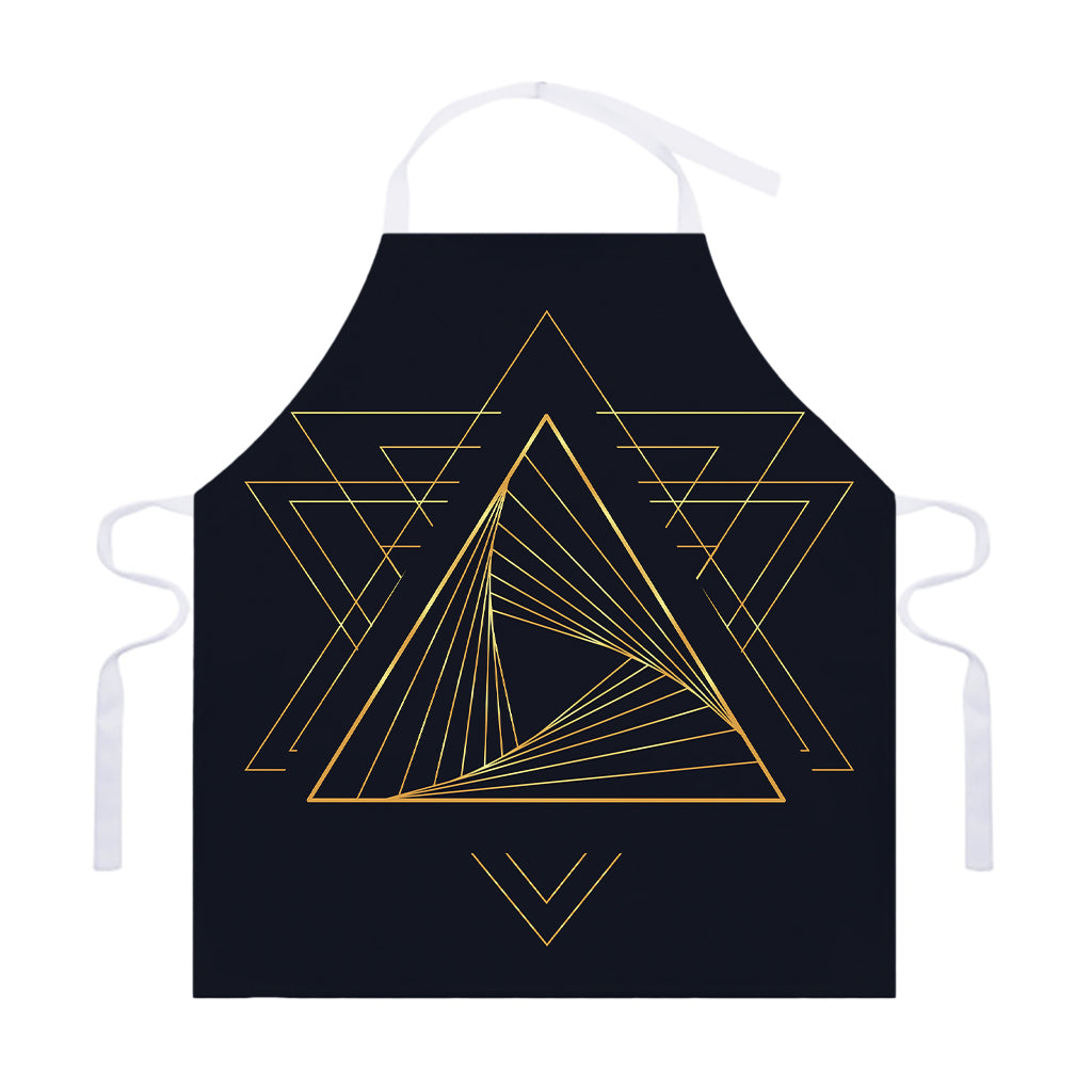 Golden Pyramid Print Adjustable Apron