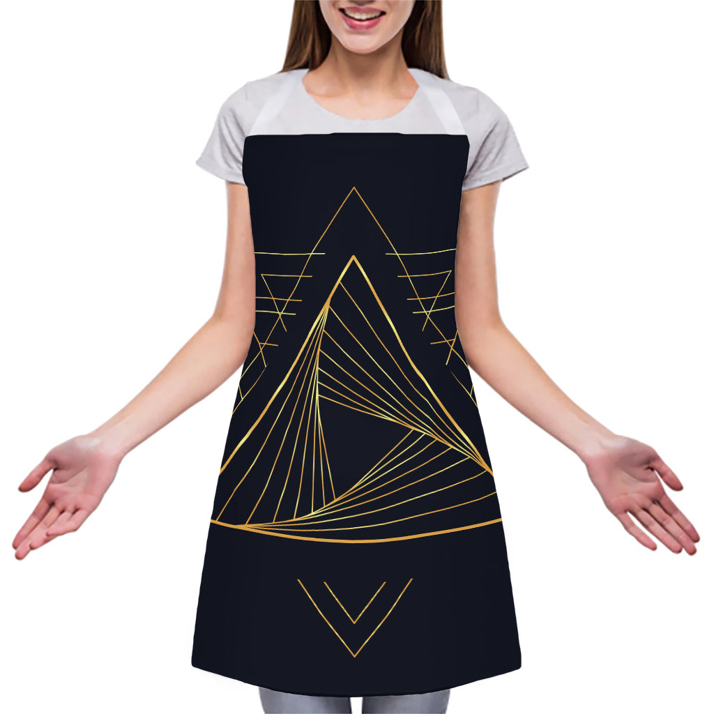 Golden Pyramid Print Adjustable Apron