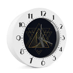 Golden Pyramid Print Alarm Clock