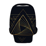 Golden Pyramid Print Baby Seat Cover