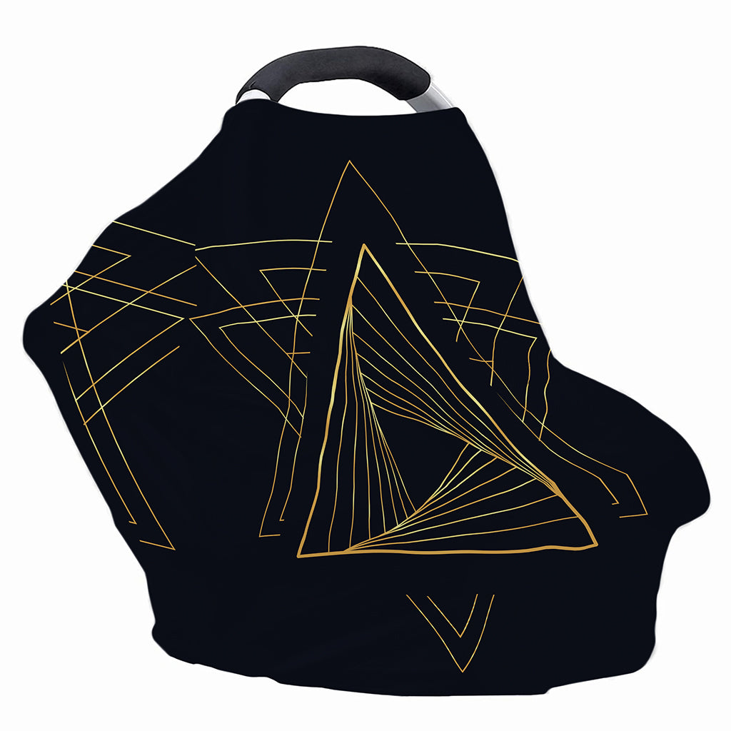 Golden Pyramid Print Baby Seat Cover
