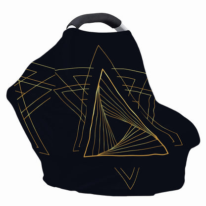 Golden Pyramid Print Baby Seat Cover