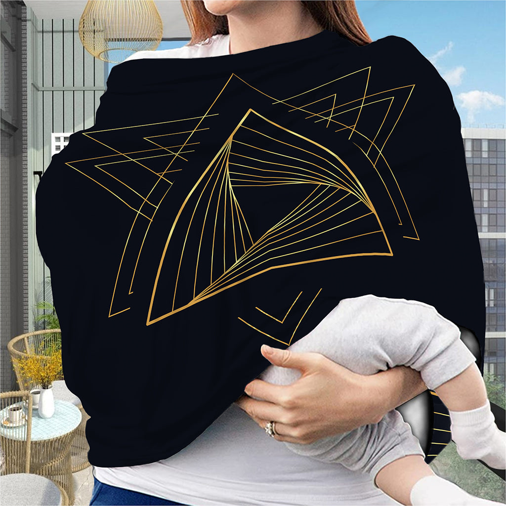 Golden Pyramid Print Baby Seat Cover