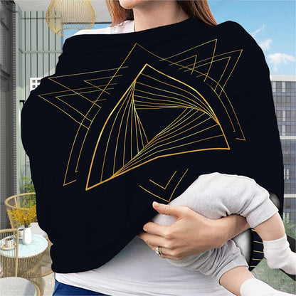 Golden Pyramid Print Baby Seat Cover