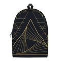 Golden Pyramid Print School Backpack