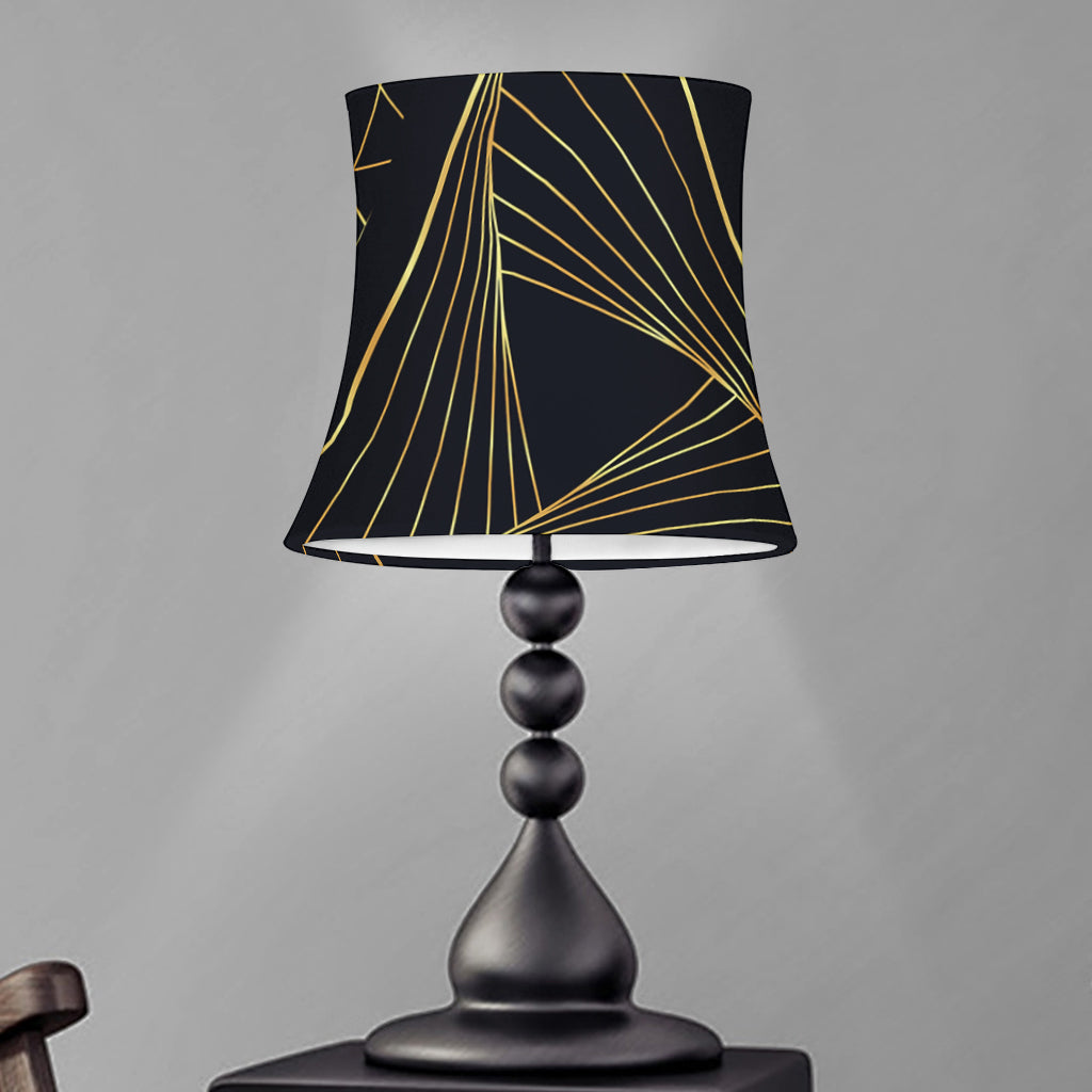 Golden Pyramid Print Bell Lamp Shade