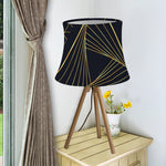 Golden Pyramid Print Bell Lamp Shade