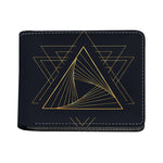 Golden Pyramid Print Bifold Wallet