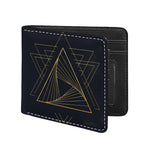 Golden Pyramid Print Bifold Wallet