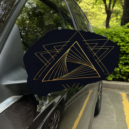 Golden Pyramid Print Car Side Mirror Covers