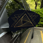 Golden Pyramid Print Car Side Mirror Covers