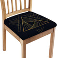 Golden Pyramid Print Chair Cushion Cover