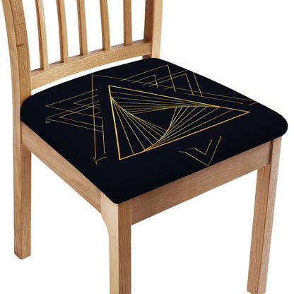 Golden Pyramid Print Chair Cushion Cover