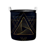 Golden Pyramid Print Collapsible Laundry Basket