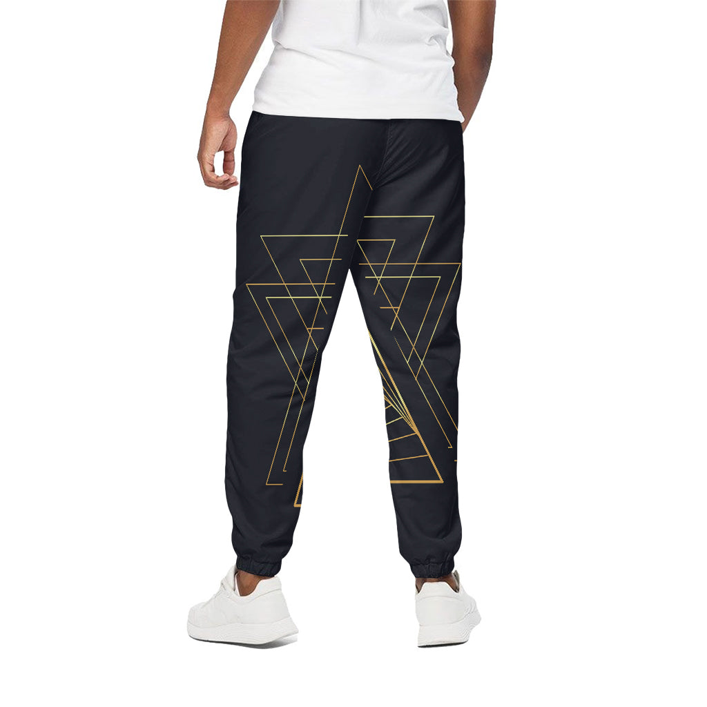 Golden Pyramid Print Cotton Pants