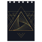 Golden Pyramid Print Curtain