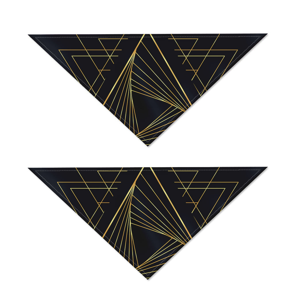 Golden Pyramid Print Dog Bandana