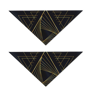 Golden Pyramid Print Dog Bandana