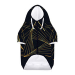 Golden Pyramid Print Dog Zip Up Hoodie