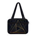 Golden Pyramid Print Double Strap Bible Bag