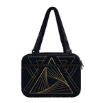 Golden Pyramid Print Double Strap Bible Bag