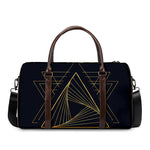 Golden Pyramid Print Duffle Bag