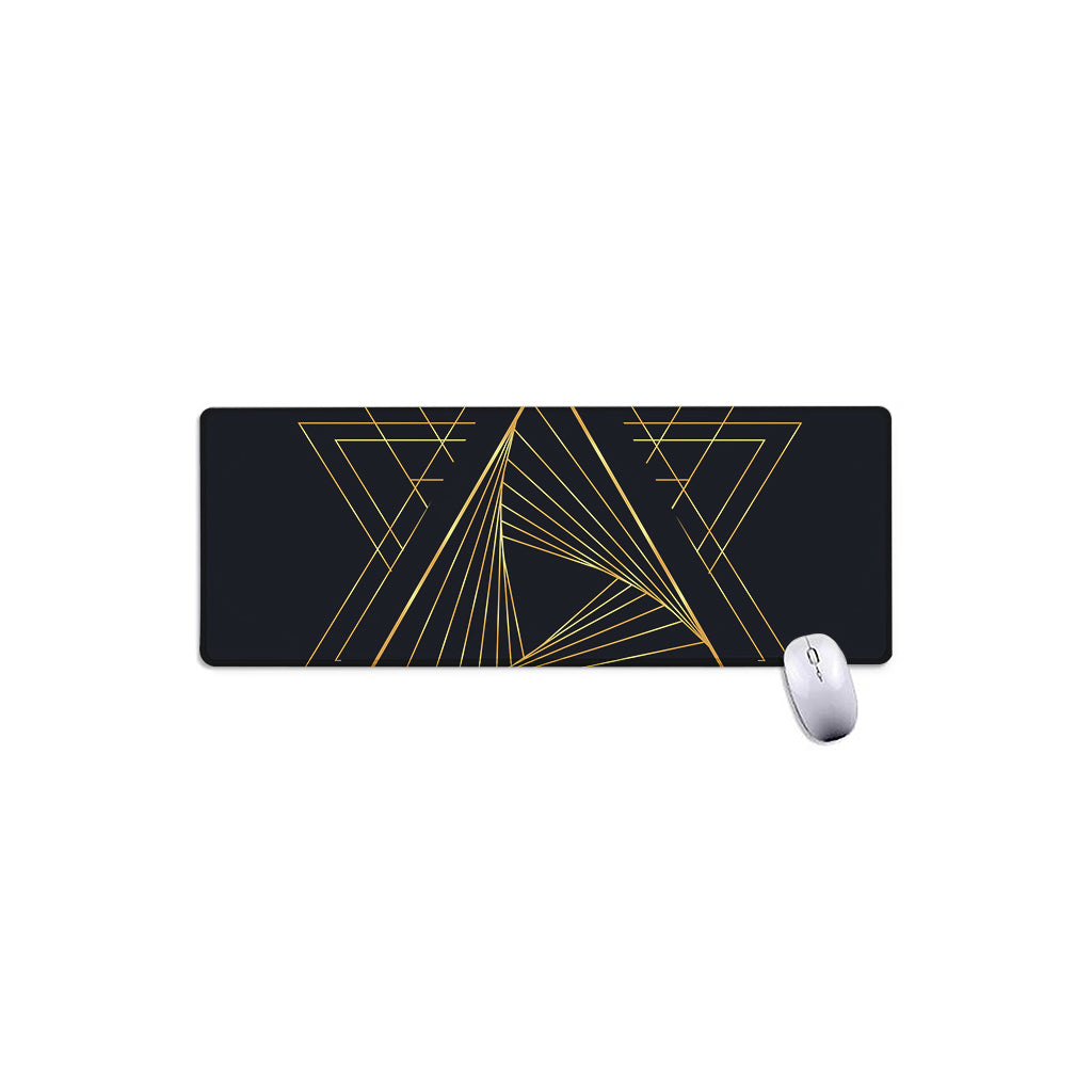 Golden Pyramid Print Extended Mouse Pad