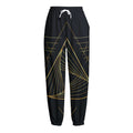 Golden Pyramid Print Fleece Lined Knit Pants