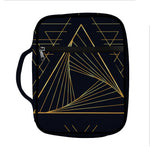 Golden Pyramid Print Front Pocket Bible Bag