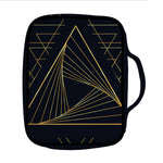 Golden Pyramid Print Front Pocket Bible Bag