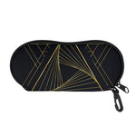 Golden Pyramid Print Glasses Case