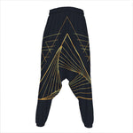 Golden Pyramid Print Hammer Pants