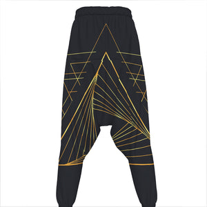 Golden Pyramid Print Hammer Pants