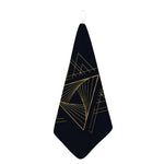 Golden Pyramid Print Hand Towel