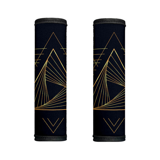 Golden Pyramid Print Handle Covers