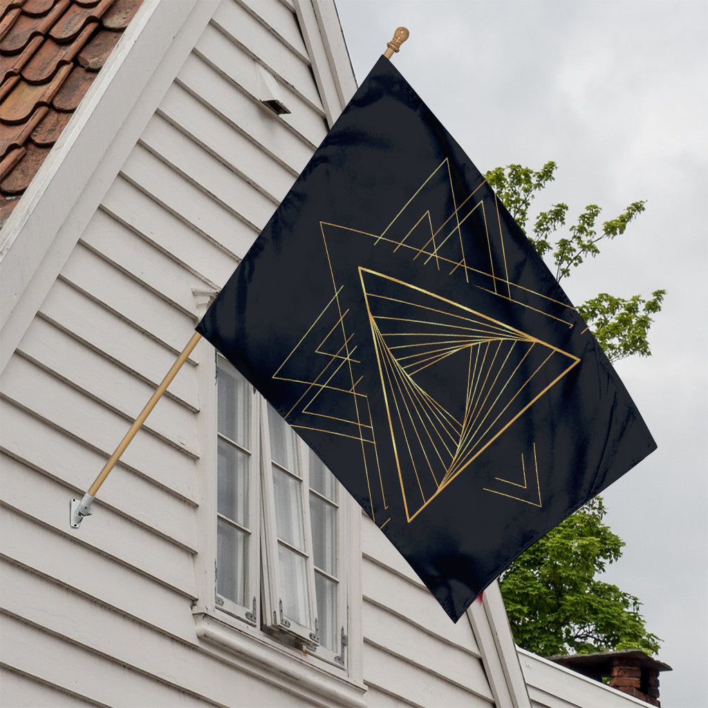 Golden Pyramid Print House Flag