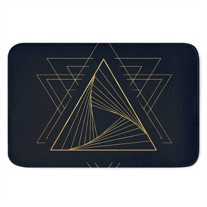 Golden Pyramid Print Indoor Door Mat