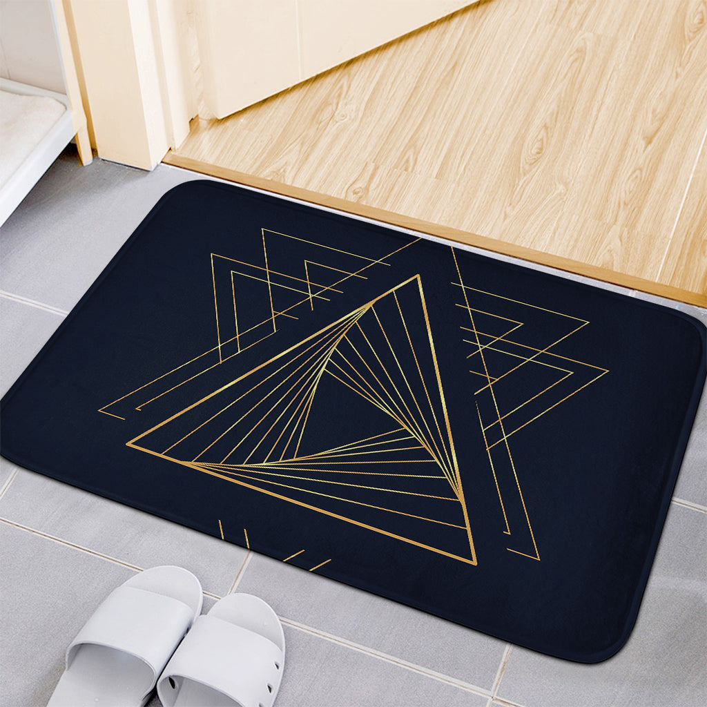 Golden Pyramid Print Indoor Door Mat