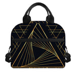 Golden Pyramid Print Insulated Lunch Bag