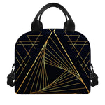 Golden Pyramid Print Insulated Lunch Bag