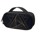 Golden Pyramid Print Insulin Cooler Travel Case